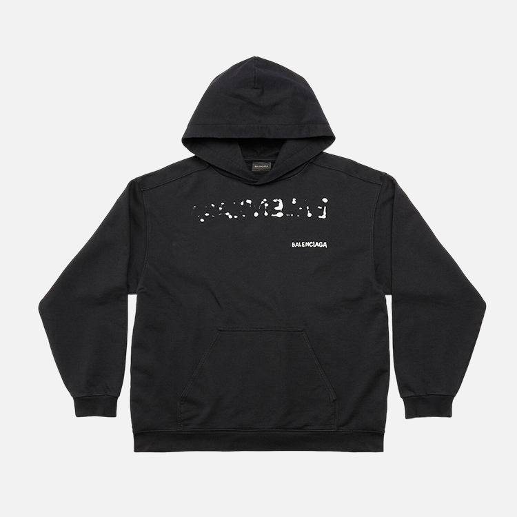 발렌시아가 남성 HAND DRAWN BALENCIAGA 미디엄 핏 HOODIE 